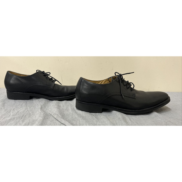 Cole Haan Men 10M Cap Toe Oxford Black Leather Shoes C13534 Waterproof Chrty main image 3